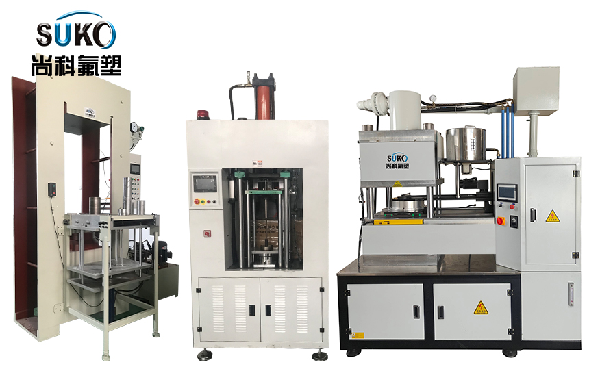 PTFE molding machine is a machine for processing polytetrafluoroethylene (PTFE), which can process PTFE into products of different shapes